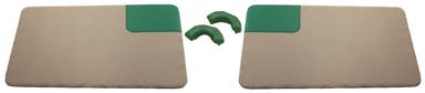Dørpanel gul/grønn