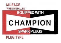 Champion tennpluggklistremerke — bild 2 av 2