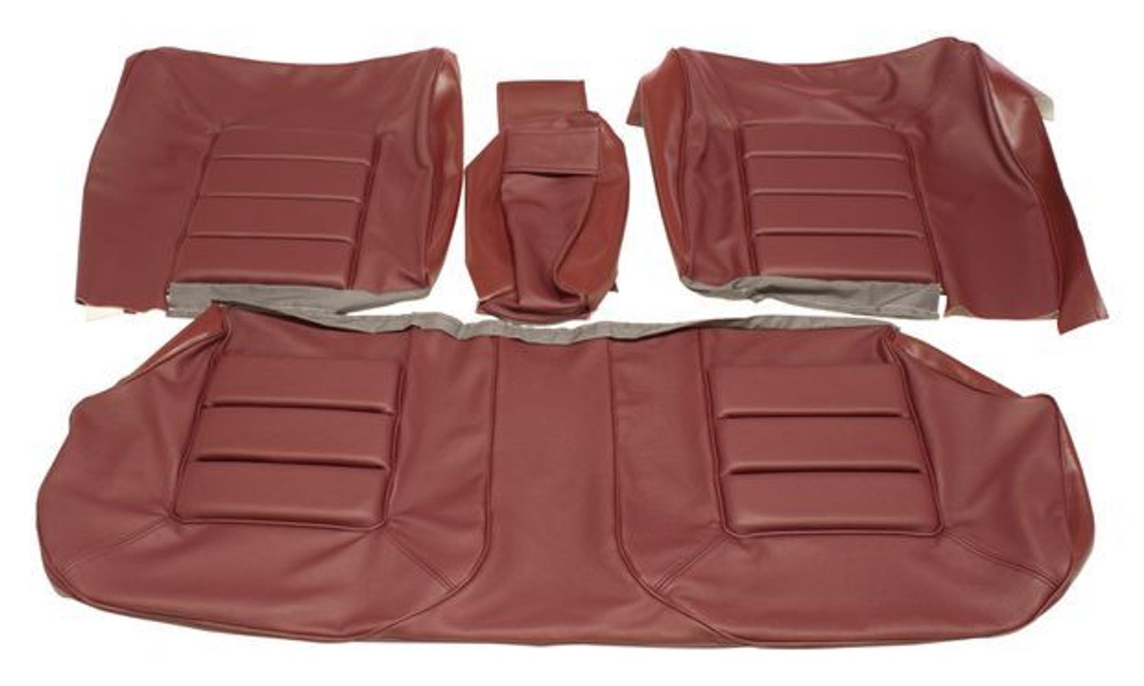 Baksetetrekk til Volvo 140GL, 164 1970-74 burgunderfarget ch 22323-