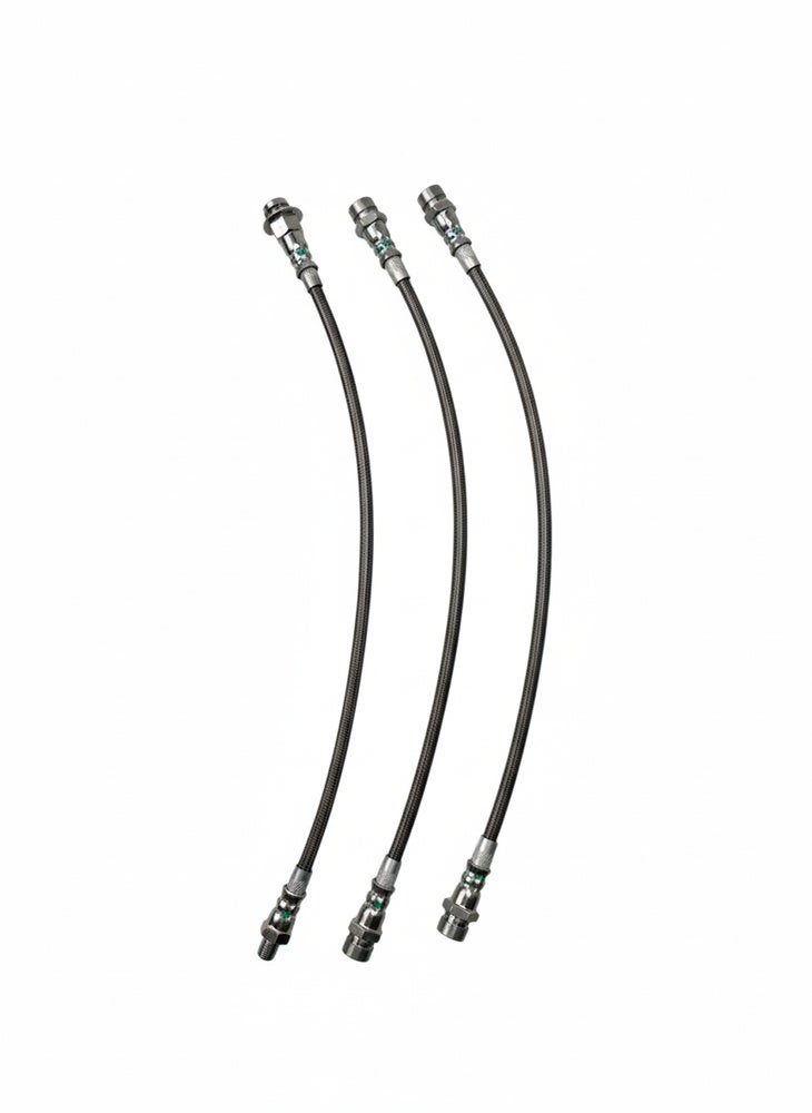 Bremseslangssett metallomspunnet