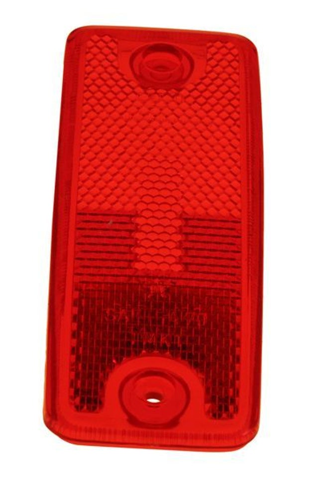 Glass sidemarkeringslys rød