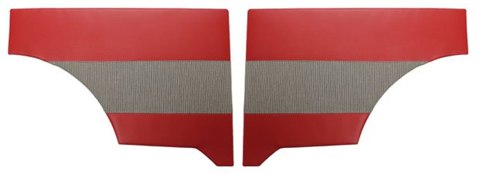Paneler bakside for Volvo Duett 1958-62 rød/grå