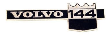 Emblem "144 B20A" skjerm til Volvo 144 1971-72