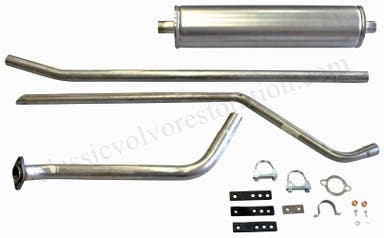 Eksosanlegg for Volvo Duett, 1957-61, B16