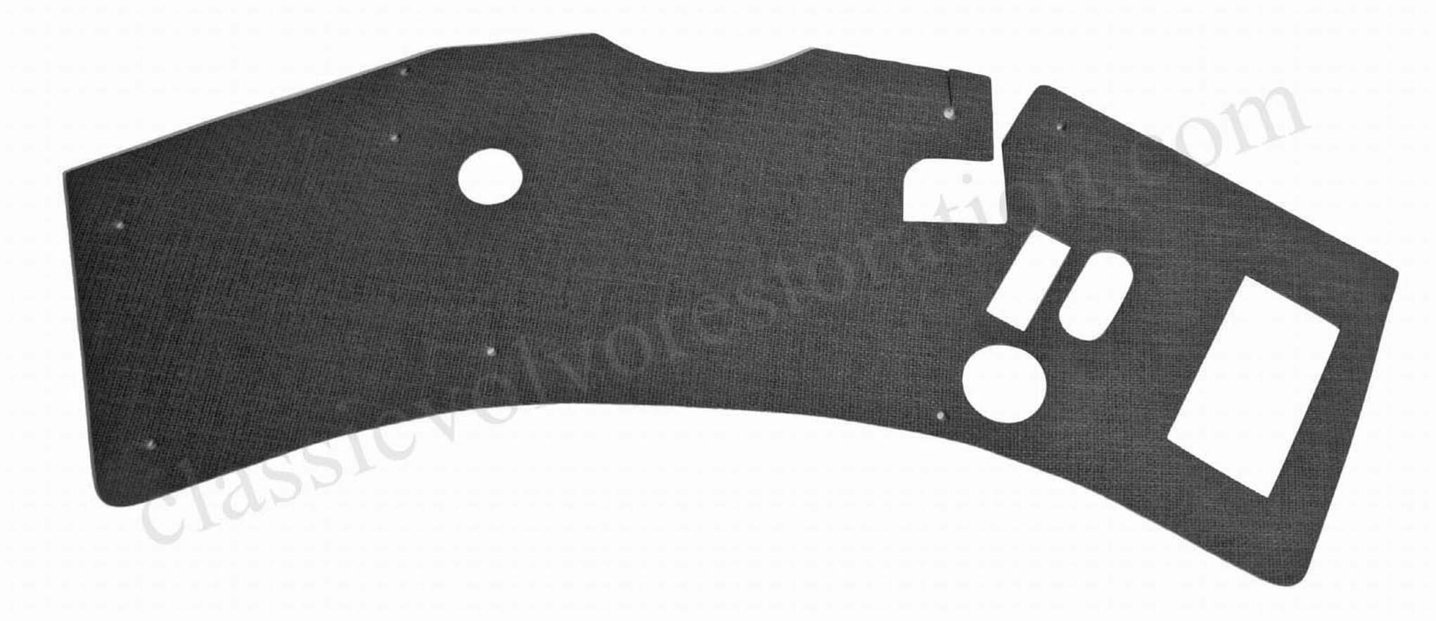 Brandvægstæppe Volvo PV/Duett 1965- sort