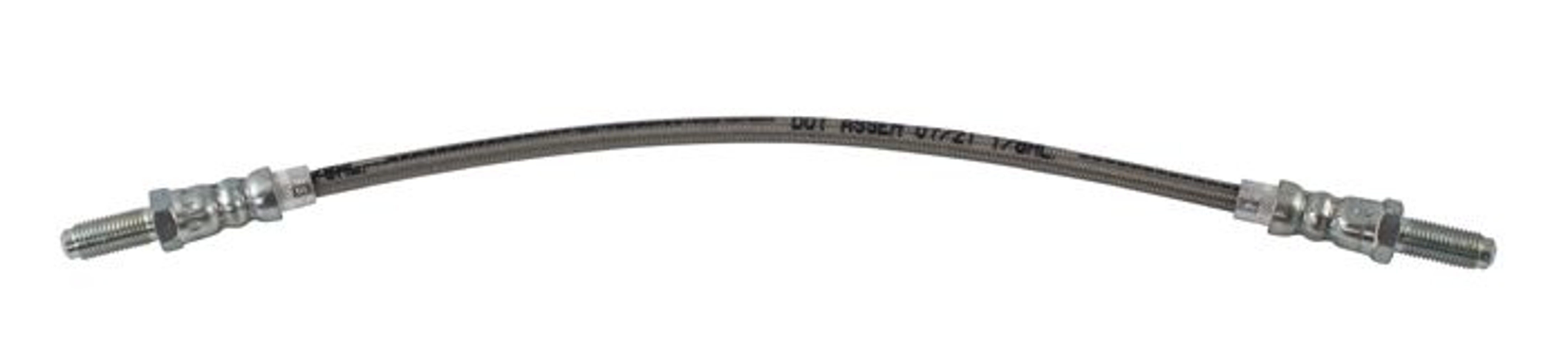 Bremsslange foran til Volvo Amazon 1965-70, 1800 1969-, metallflettet — bild 1 av 2