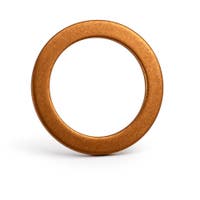 Kobberskive 13,3x18,7x1,25 mm for Volvo PV444, PV544, Duett, Amazon, Amazon Kombi — bild 2 av 2