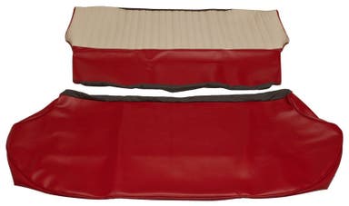 Baksetetrekk til Volvo Amazon 4d 1959-60 Export rød/beige