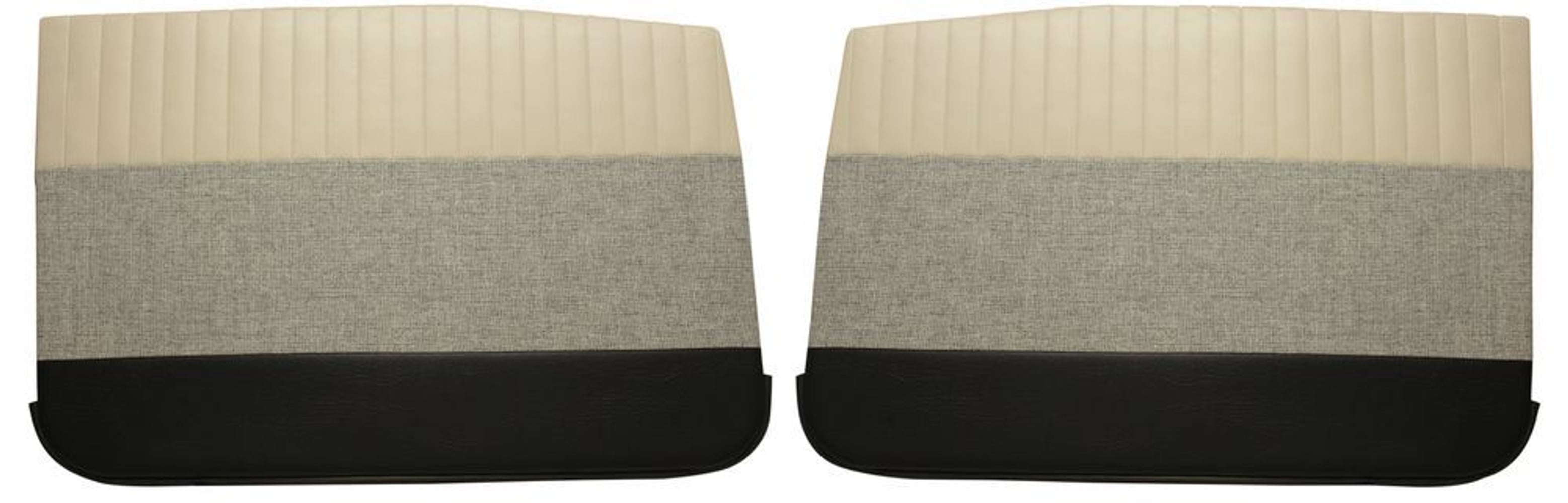 Dørpaneler foran til Volvo Amazon 4d 1959-60, beige/grå/svart