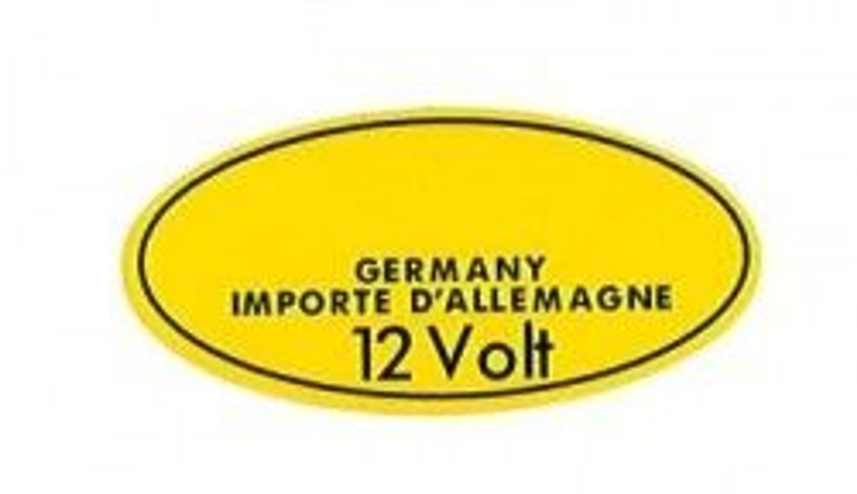 Dekal Tennspole Bosch 12V B18 gul -1966