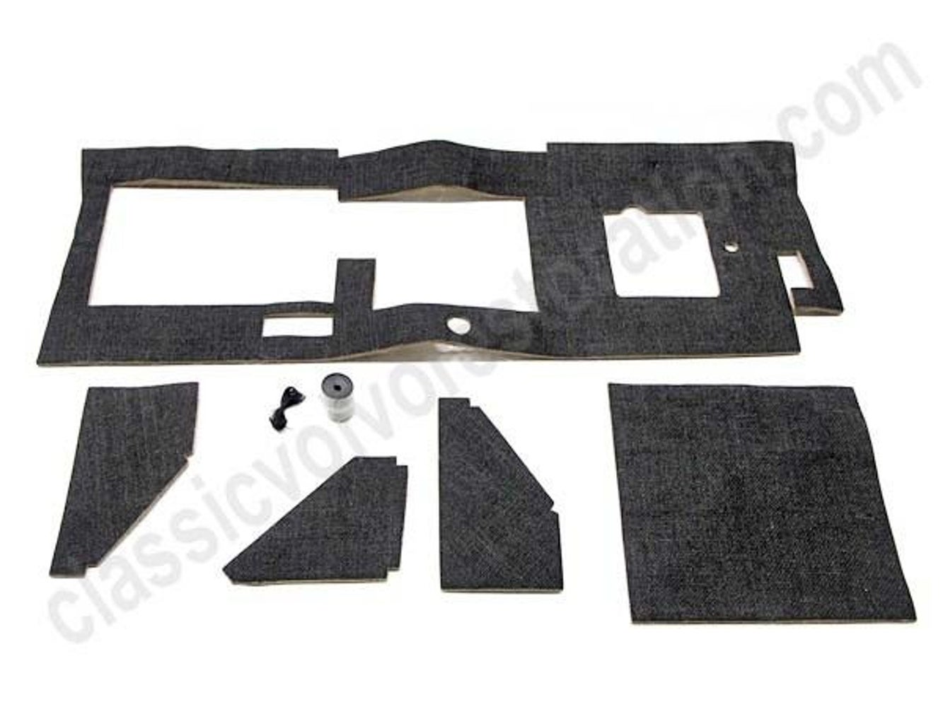 Torpedomatte till Volvo P1800 1964–1973 Svart