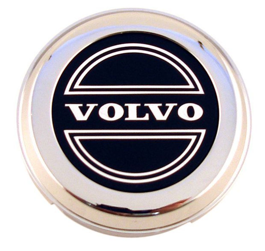 Hjulkapsel Turbo d=62 mm for Volvo 240, 260, 262, 265, 740, 760, 780, 850, 940, 960, C70, S40, S70, S80, S90, V40, V70, V90, XC70, XC90, 265 1979- — bild 1 av 2