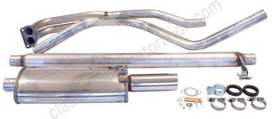 Eksosanlegg for Volvo Amazon, 1967–70, 2" sport, rustfritt stål