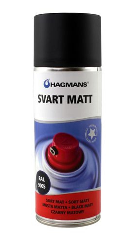 Lakk svart matt 400 ml spray
