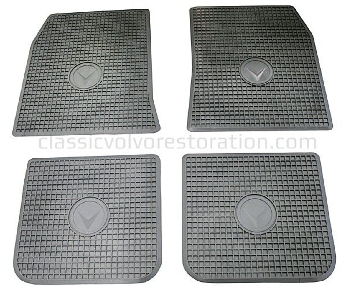 Mattesett gummi grå