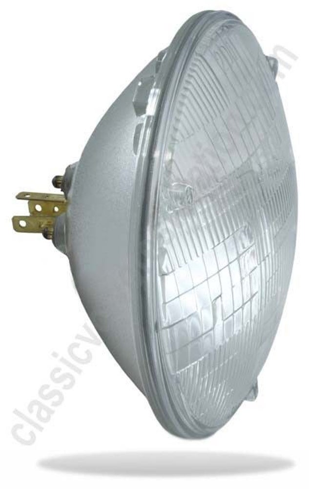 Frontlykter 12V halogen med lukket strålekrans