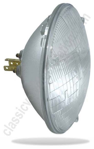 Frontlykter 12V halogen med lukket strålekrans