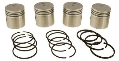 Stempelsett med ringer for Volvo B4B, 0,040"