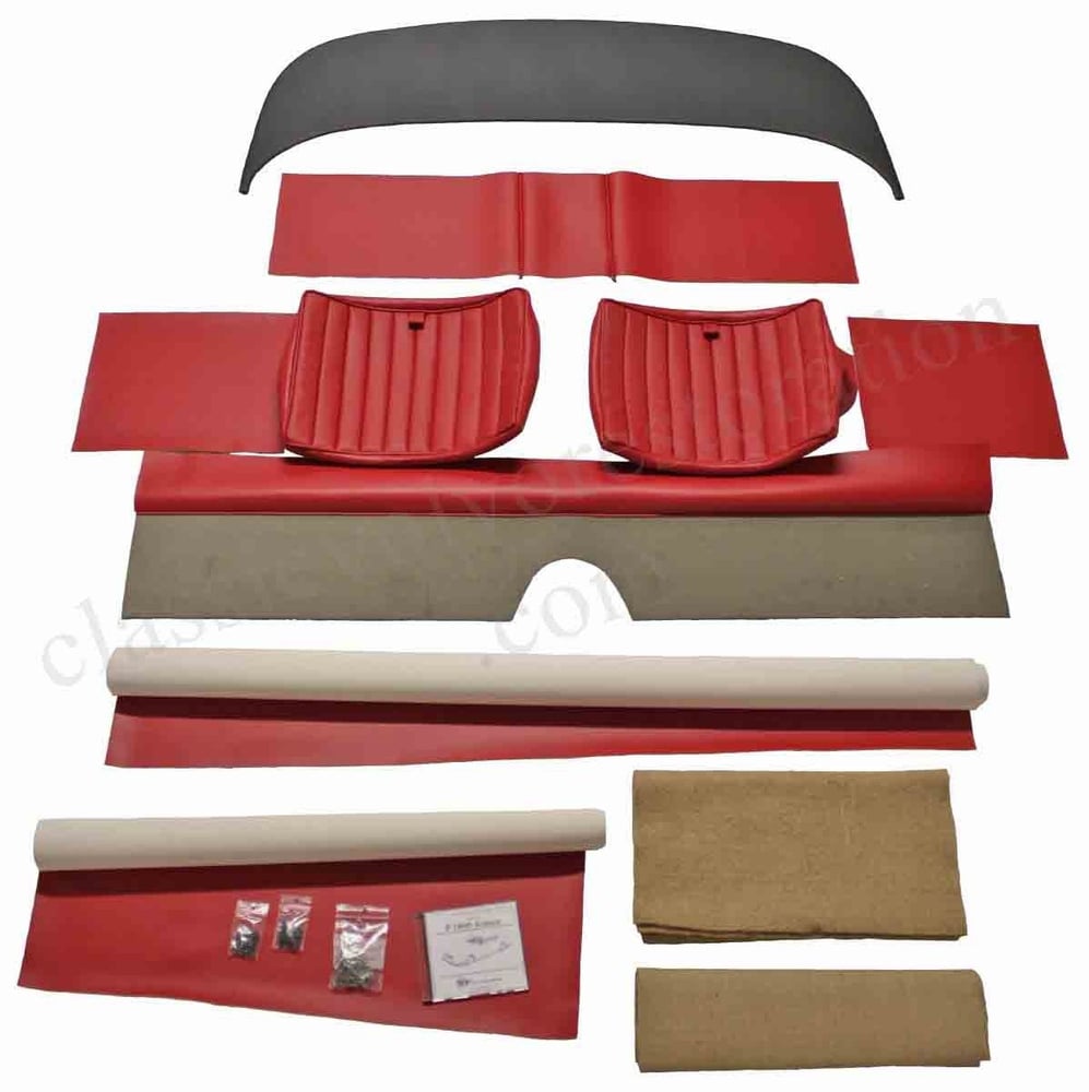 Bagsætsæt Volvo 1800 1961-62 rød