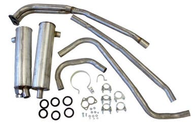 Eksosanlegg for Volvo 140, 1967-73, B18A, B18B, B18D, B20A, B20B, B20D