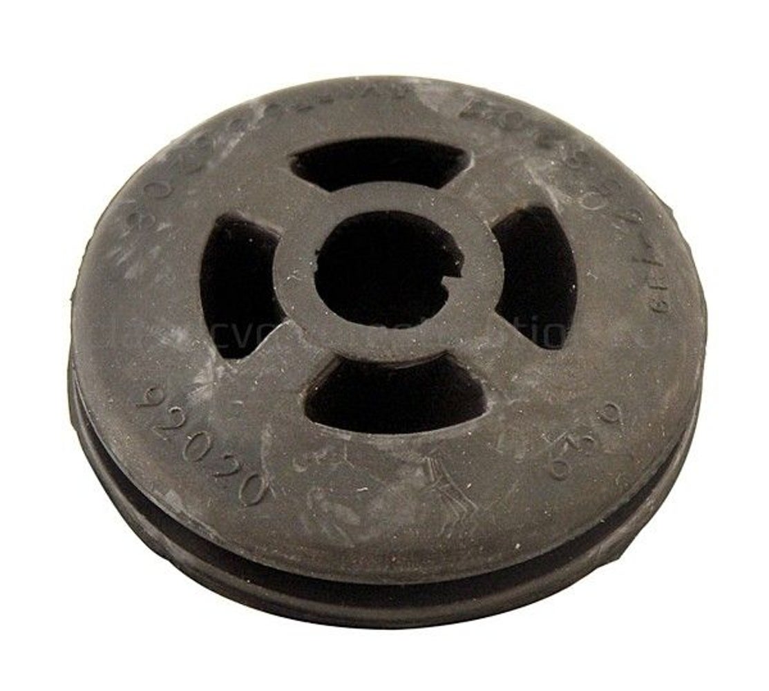 Gummipute avgassystem svart