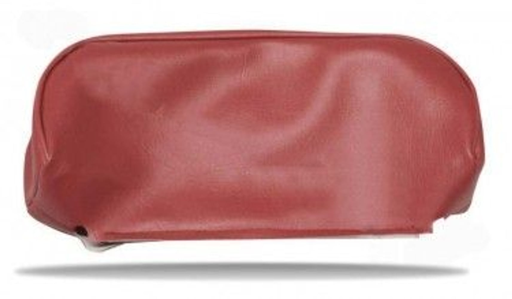 Trekk nakkestøtte rødt lær