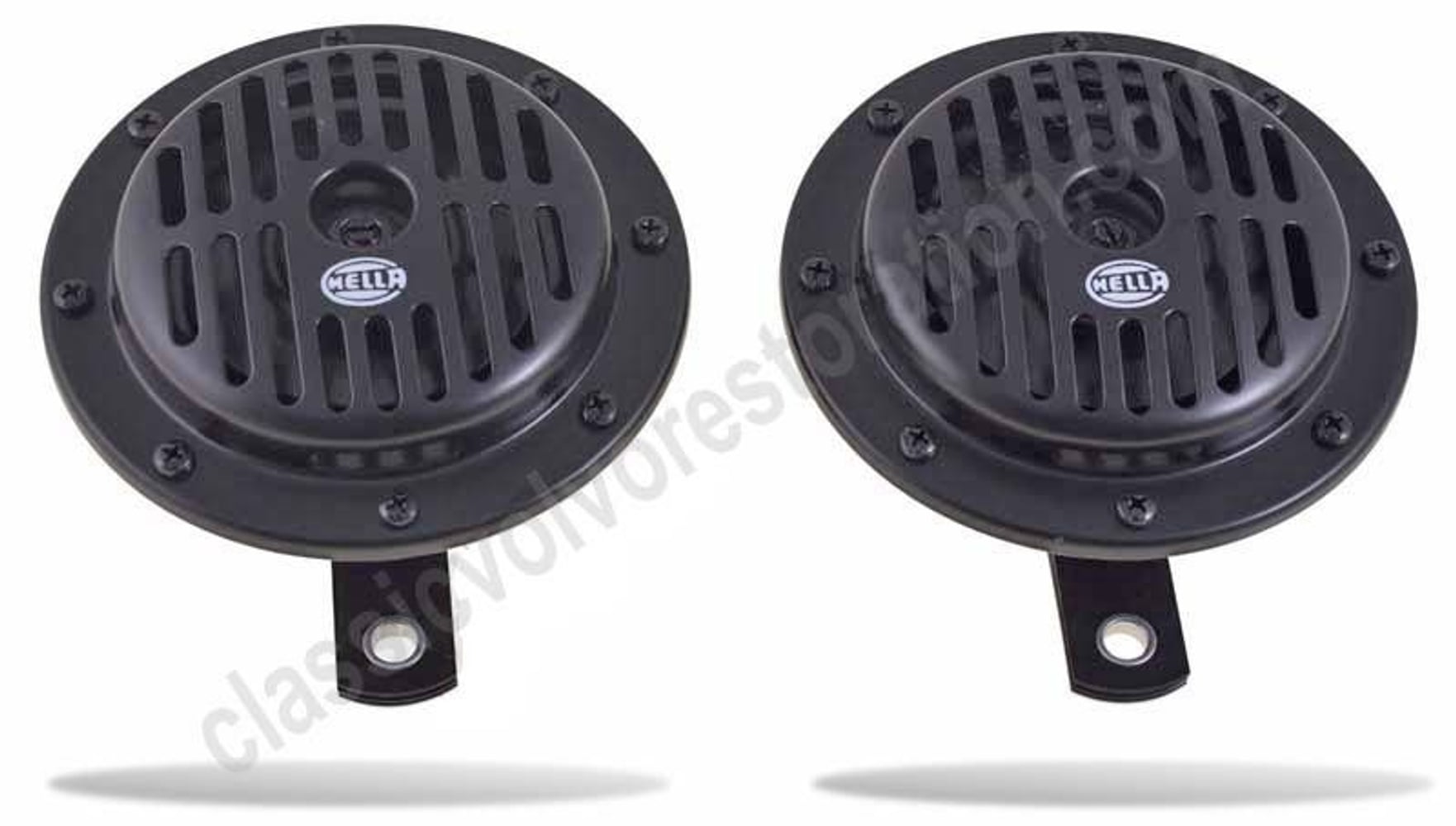 Signalhorn 12V Hella svart for Volvo PV544, Duett