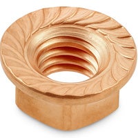 Mutter grenrør UNC 3/8-16 kobber