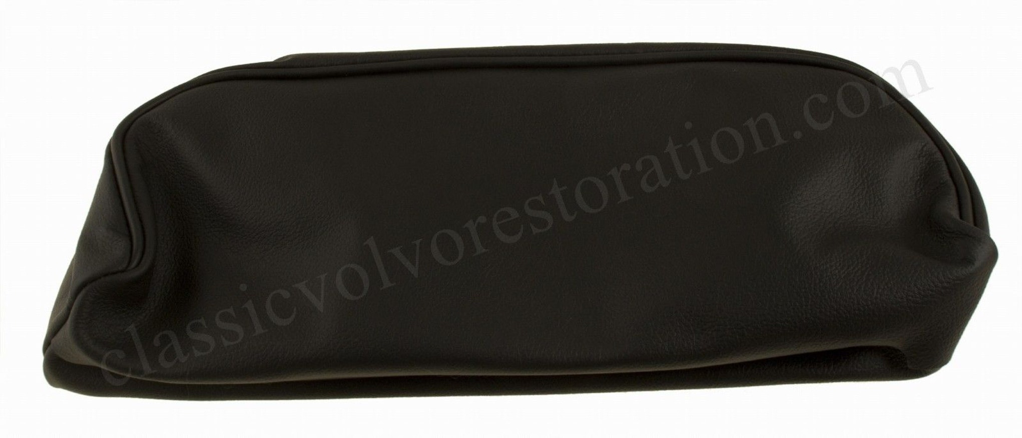 Trekk nakkestøtte svart skinn