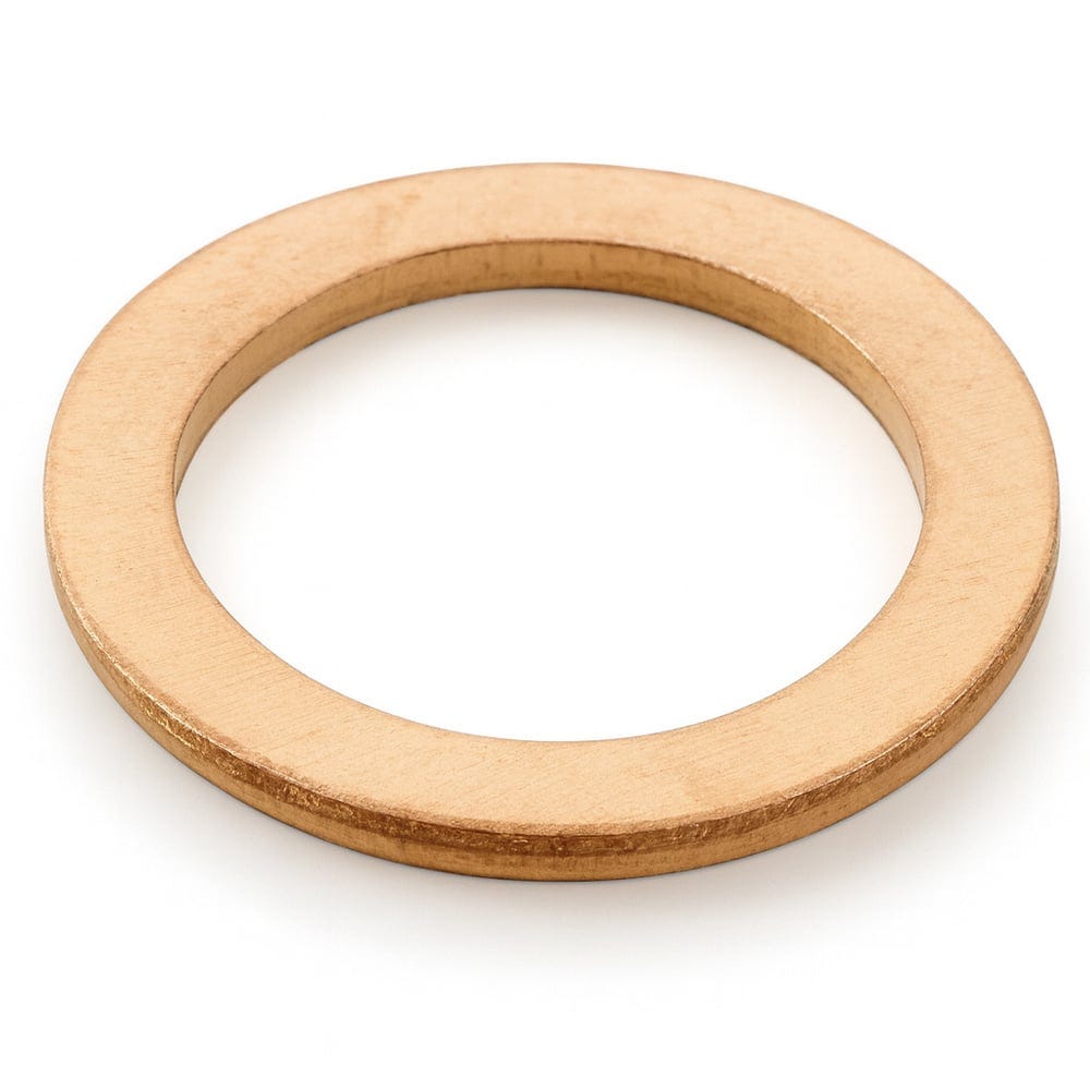 Kobberskive 16,2x21,6x1,4 mm for Volvo PV444, PV544, Duett, Amazon, Amazon Kombi, 1800 — bild 2 av 2
