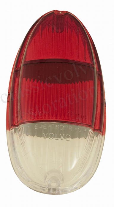 Baklysglass til Volvo Amazon 1963-, USA, rød/rød/hvit