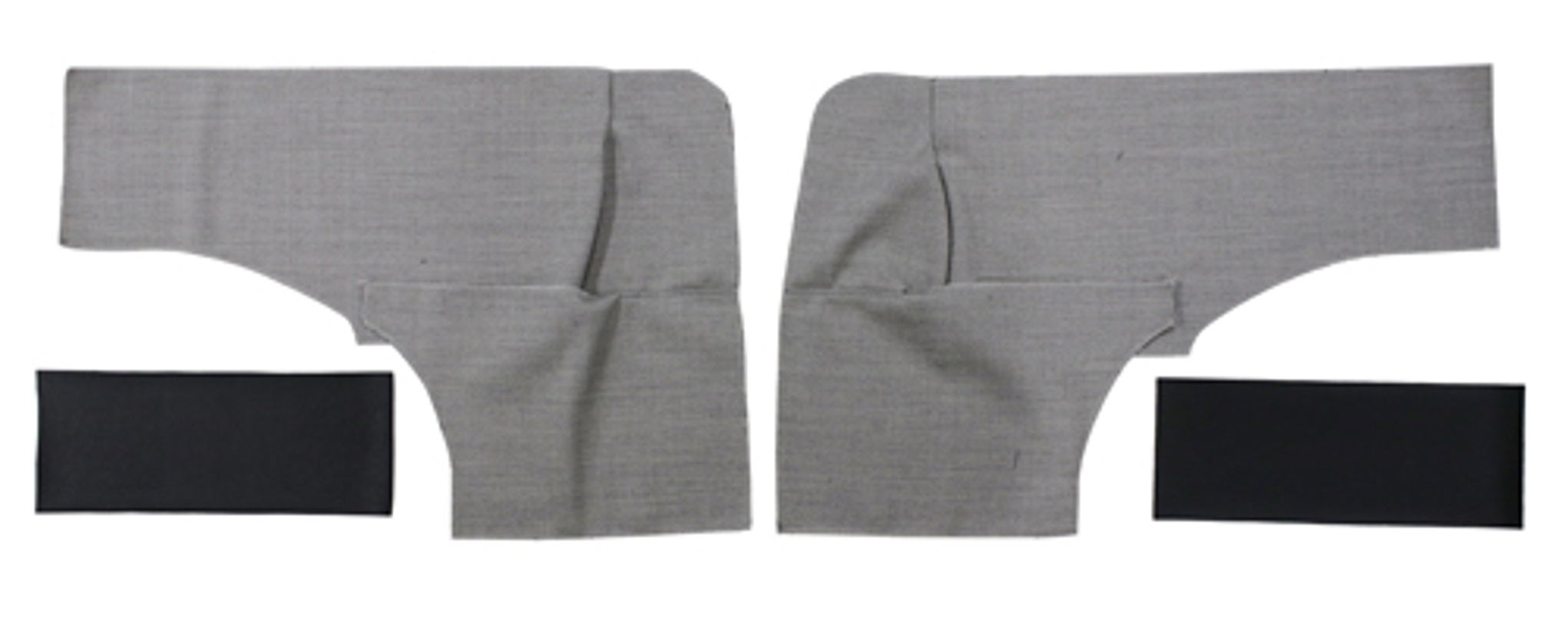 Kledning bakre sider gråsvart