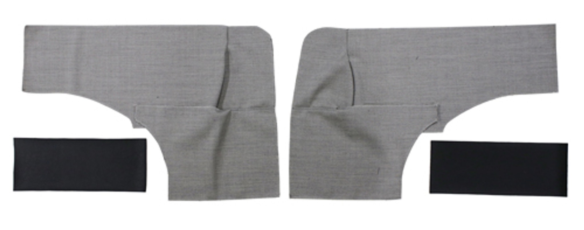 Kledning bakre sider gråsvart