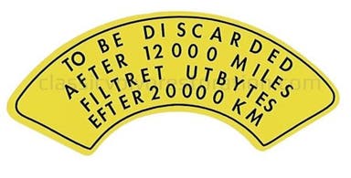 Dekalluftfilter til Volvo B14, B16B