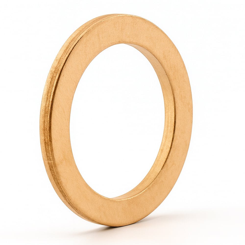 Kobberskive 16,2x21,6x1,4 mm for Volvo PV444, PV544, Duett, Amazon, Amazon Kombi, 1800 — bild 1 av 2