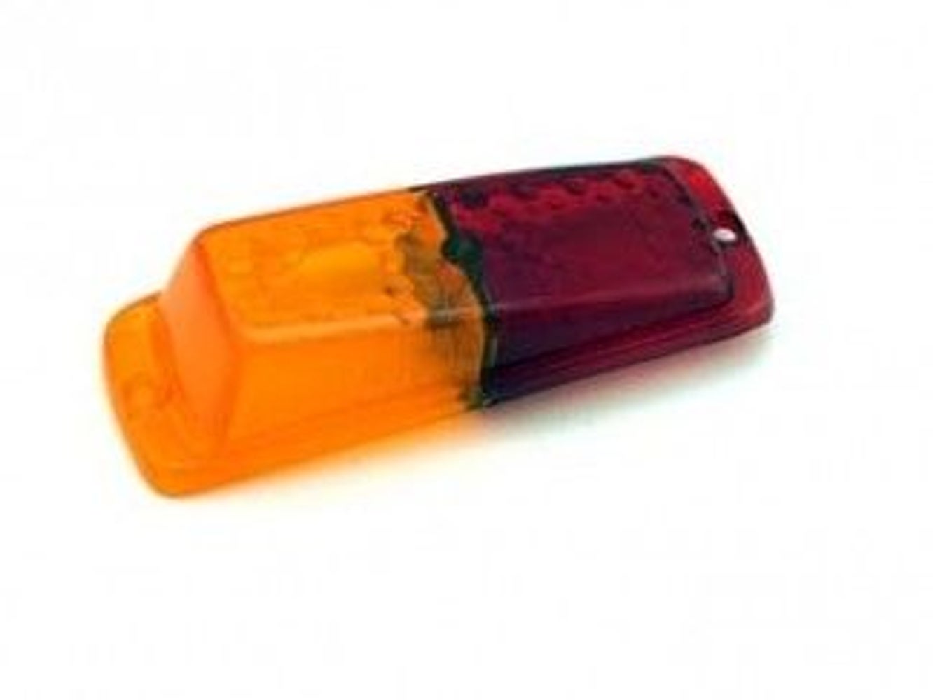 Baklysglass rød/gul