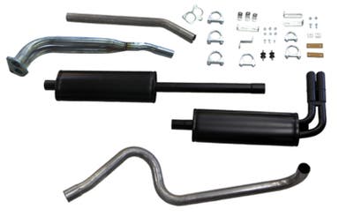 Eksosanlegg for Volvo PV544, B18, 2", doble rør foran
