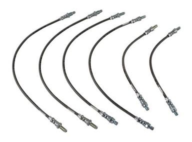 Bremsslangesett for Volvo 140, metallflettet