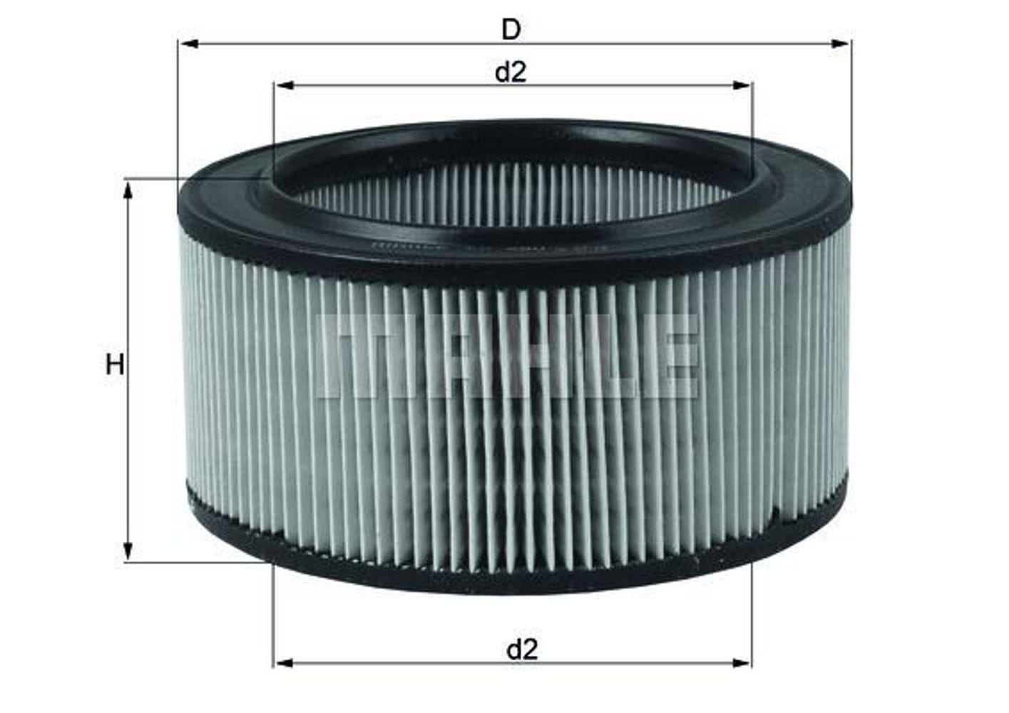 Luftfilterinnsats for Volvo Amazon, B18A, B20A — bild 2 av 2