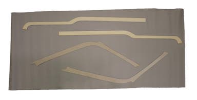 Panelsett B-stolpe/over dør for Volvo Duett 1962-63 nougat