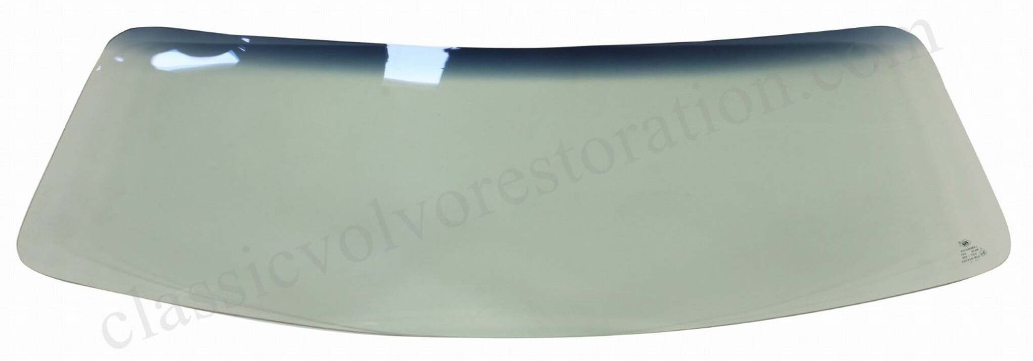 Frontrute grønn/blå overkant