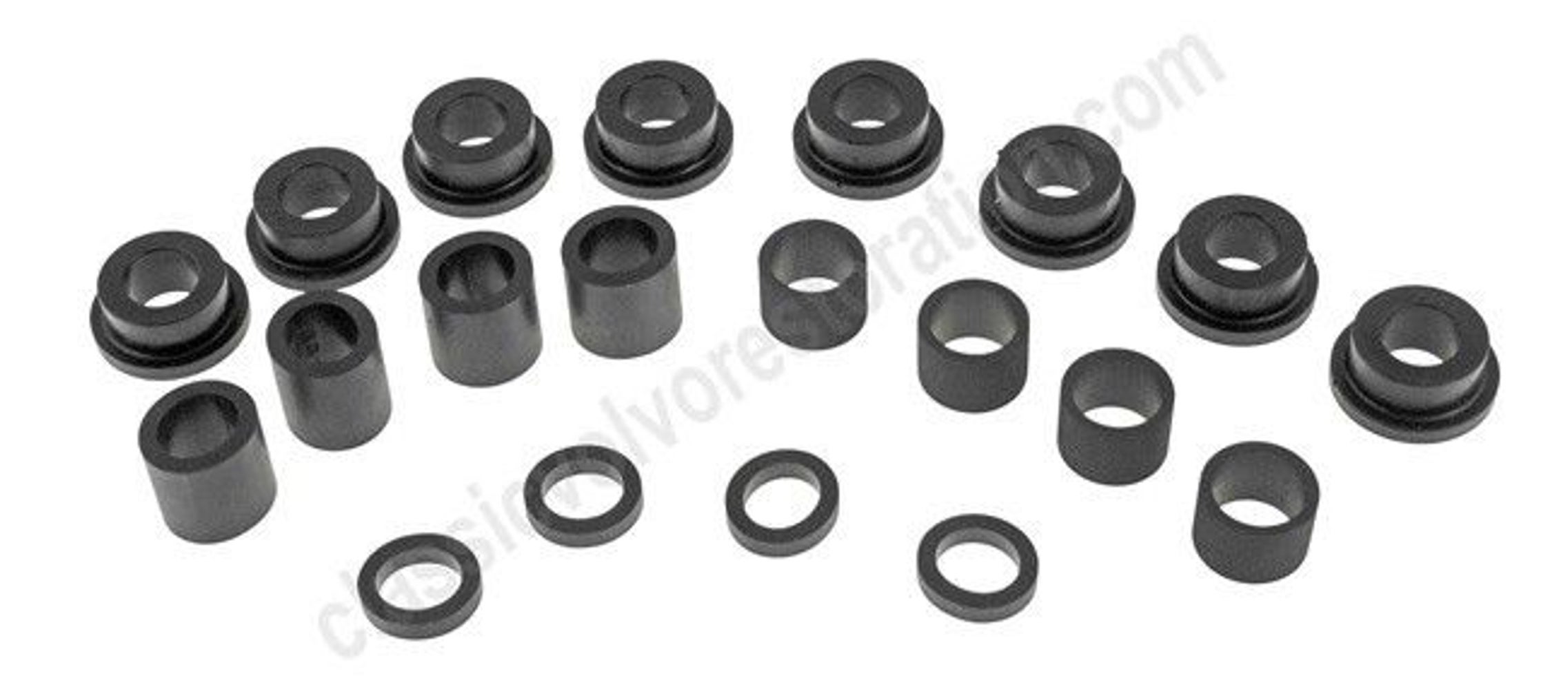 Børsesett bærearm for Volvo PV444, PV544, Duett, polyuretan