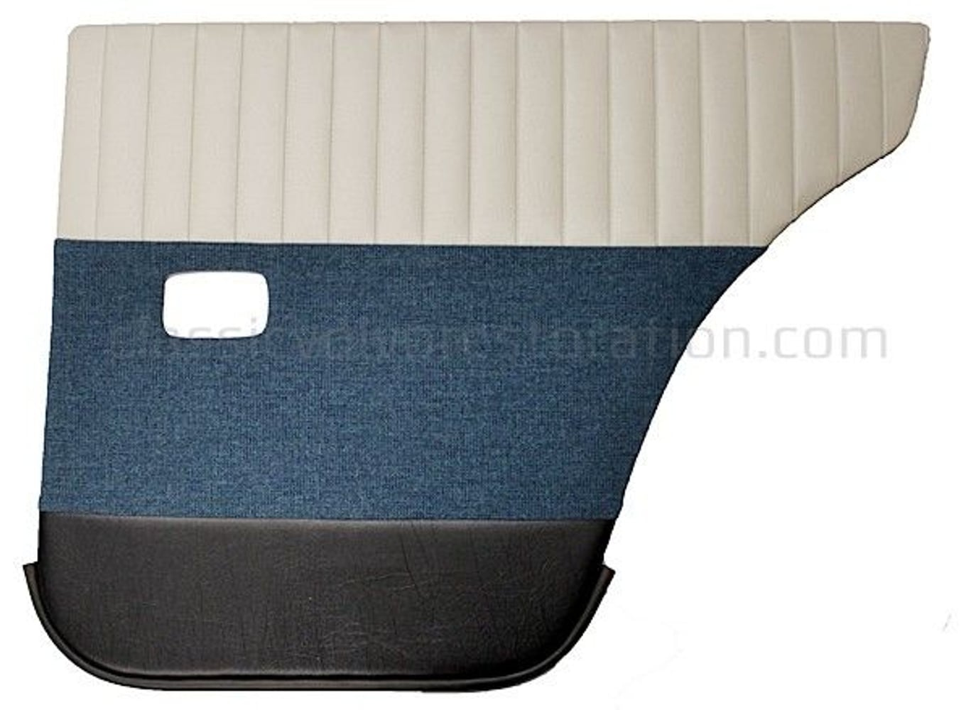 Bakdørpaneler til Volvo Amazon 4d 1959-60, beige/turkis/svart — bild 2 av 2
