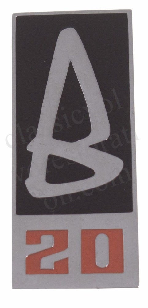 Emblem "Volvo B20" grill til Volvo Amazon, 1800, 140