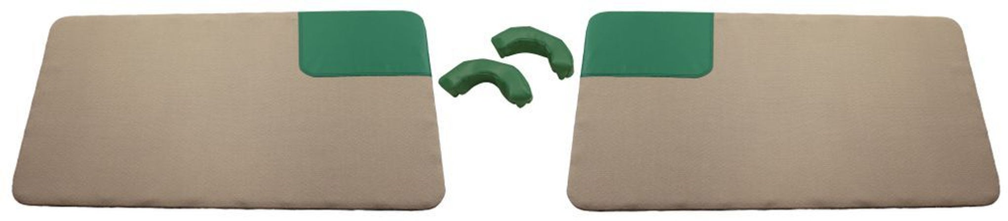 Dørpanel gul/grønn