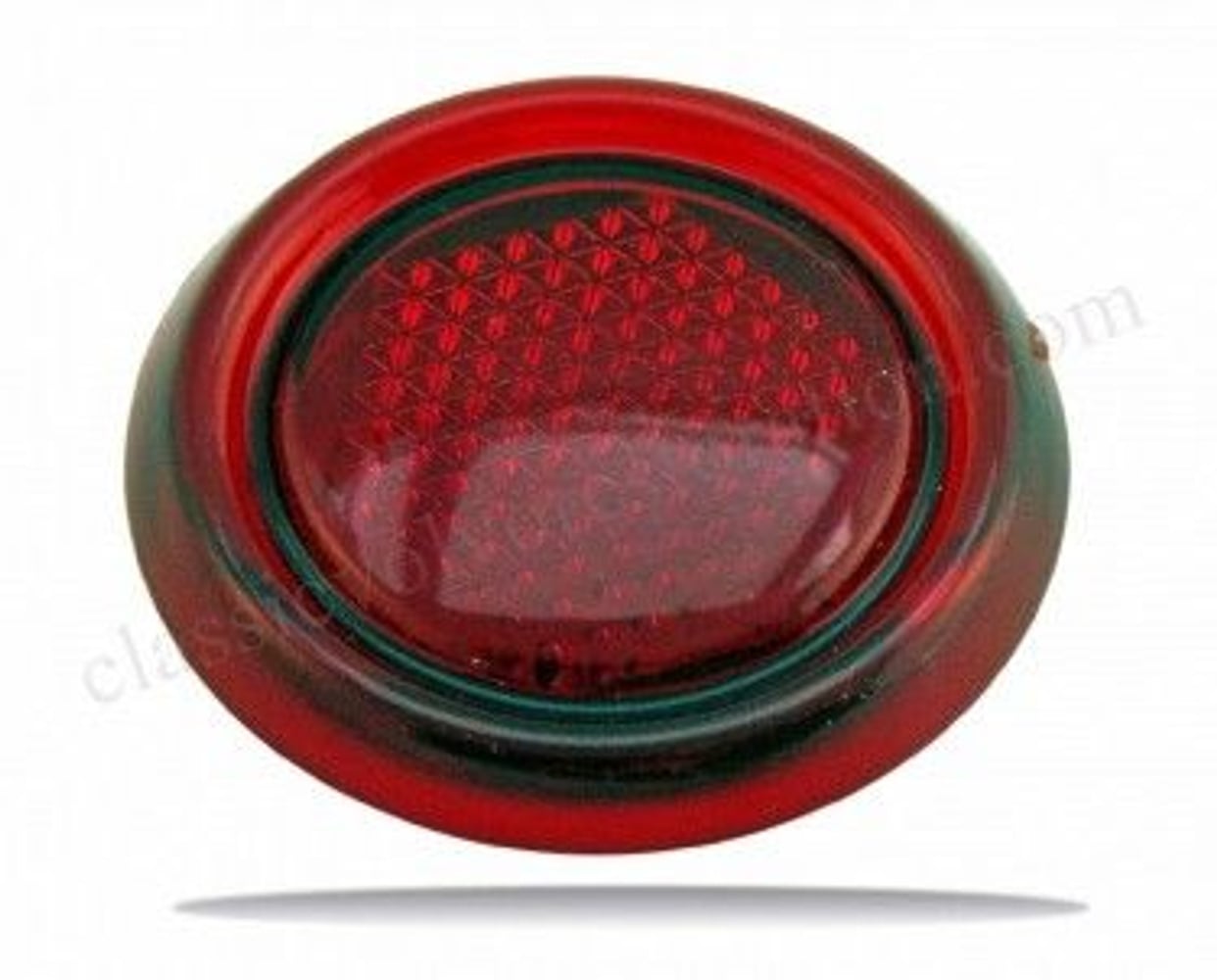 Glass overligger rød