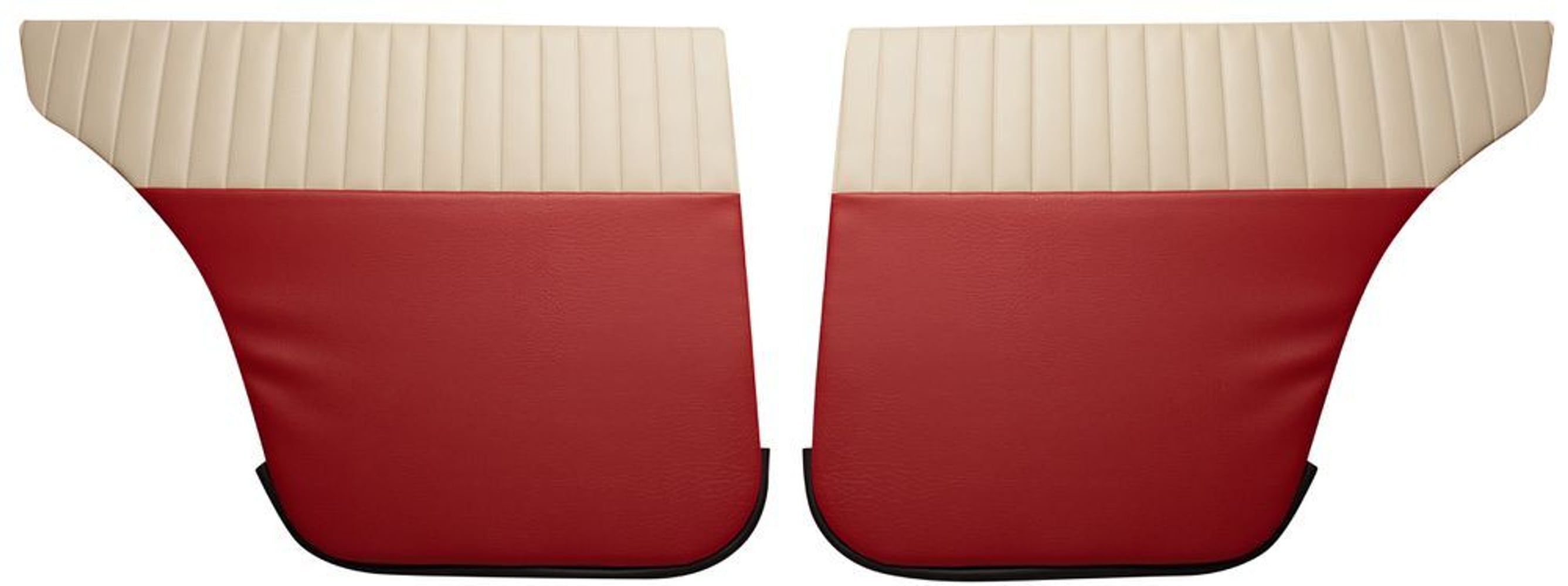 Bakdørpaneler til Volvo Amazon 4d 1958-60, USA, rød/beige