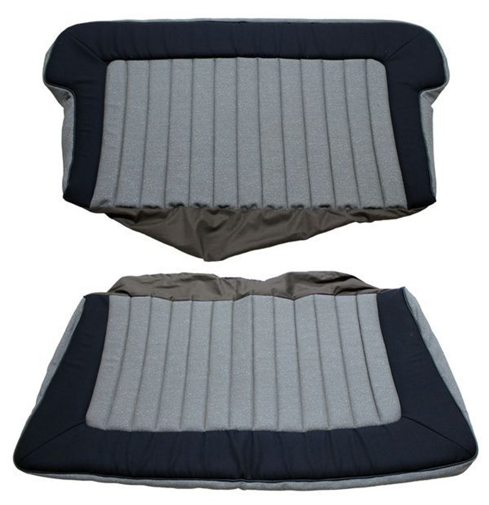 Trekk baksete grå/blå