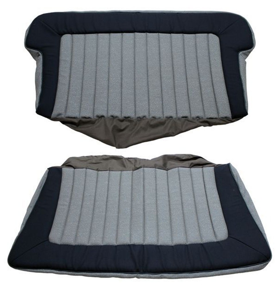 Trekk baksete grå/blå