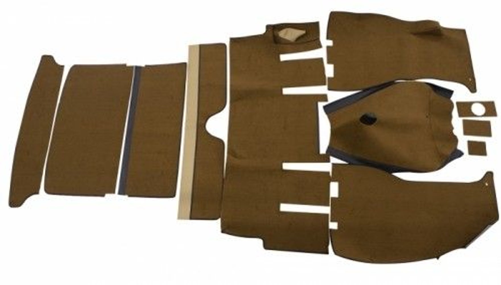 Mattesett brun/beige